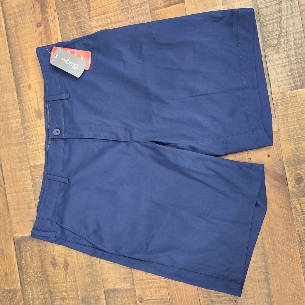 NWT Men's Academy BCG Athletic Golf Performance Shorts - Size 38 Dark Navy